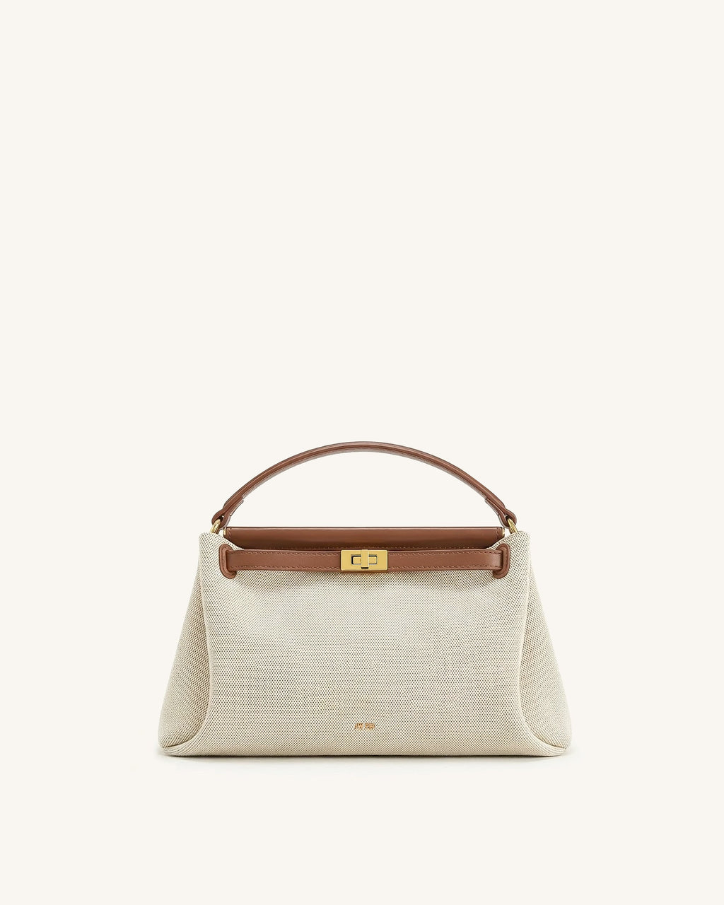 Carmen Top Handle Bag - Brown Canvas