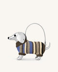 Addison Dachshund Handbag - Silver