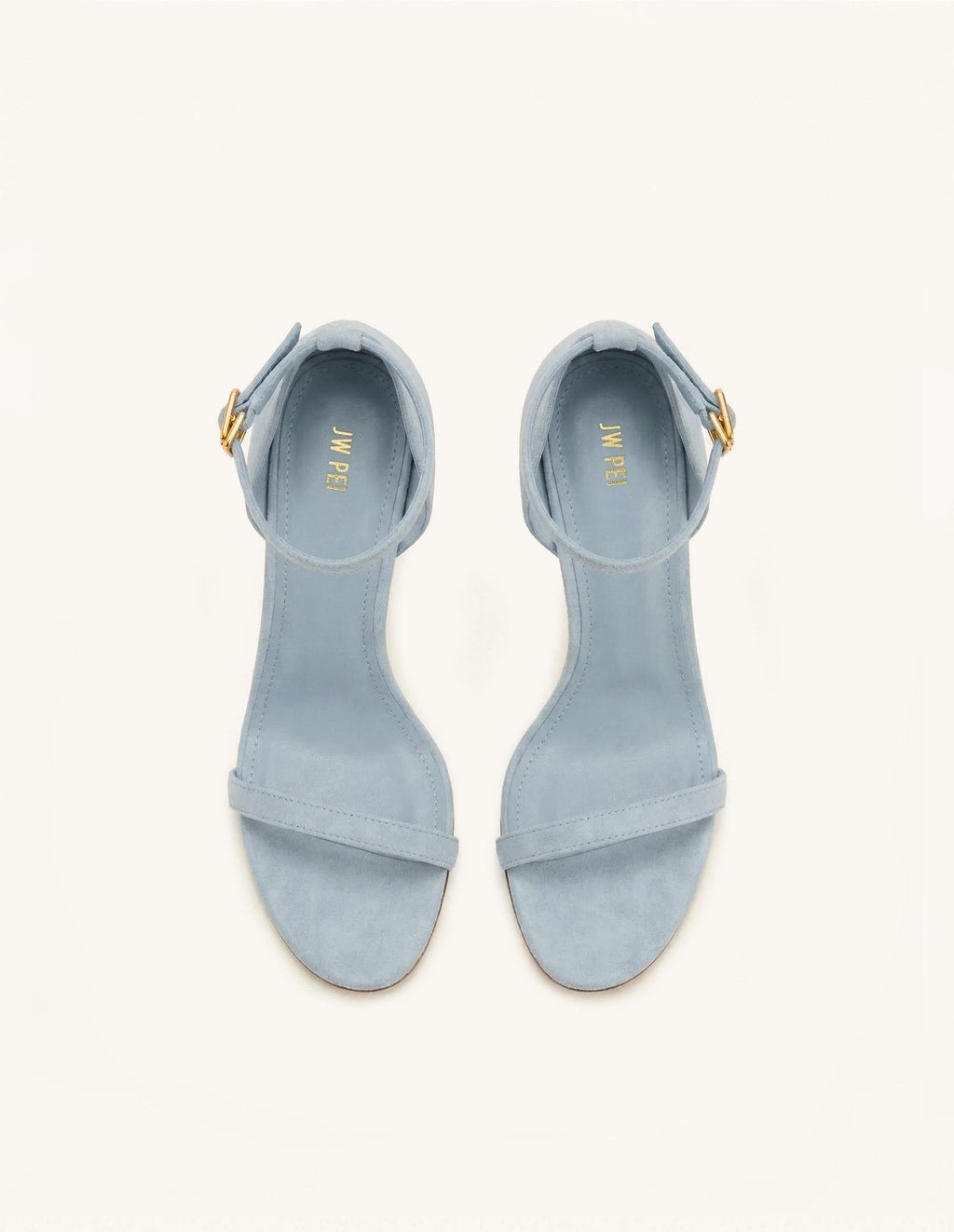 Alivia Ankle Strap Suede Sandals - Blue