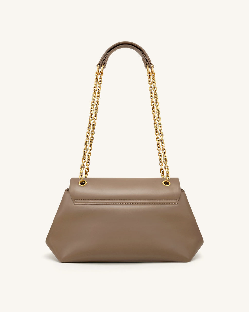 Valerie Chain Flap Shoulder Bag - Taupe