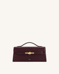 Lena Metal Rope Knot Top Handle Bag - Deep Claret