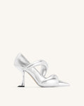 Sara Metallic Pumps - Silver
