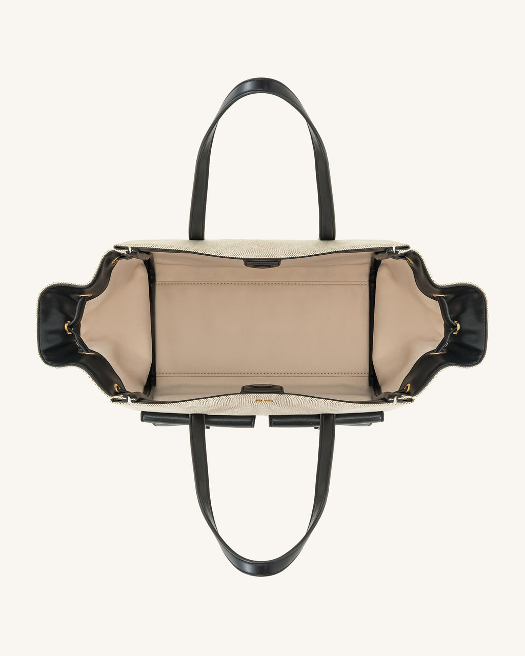 Linda Tote Bag - Black Canvas