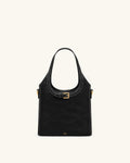 Brooke Mini Belted Embellished Top Handle Bag - Black