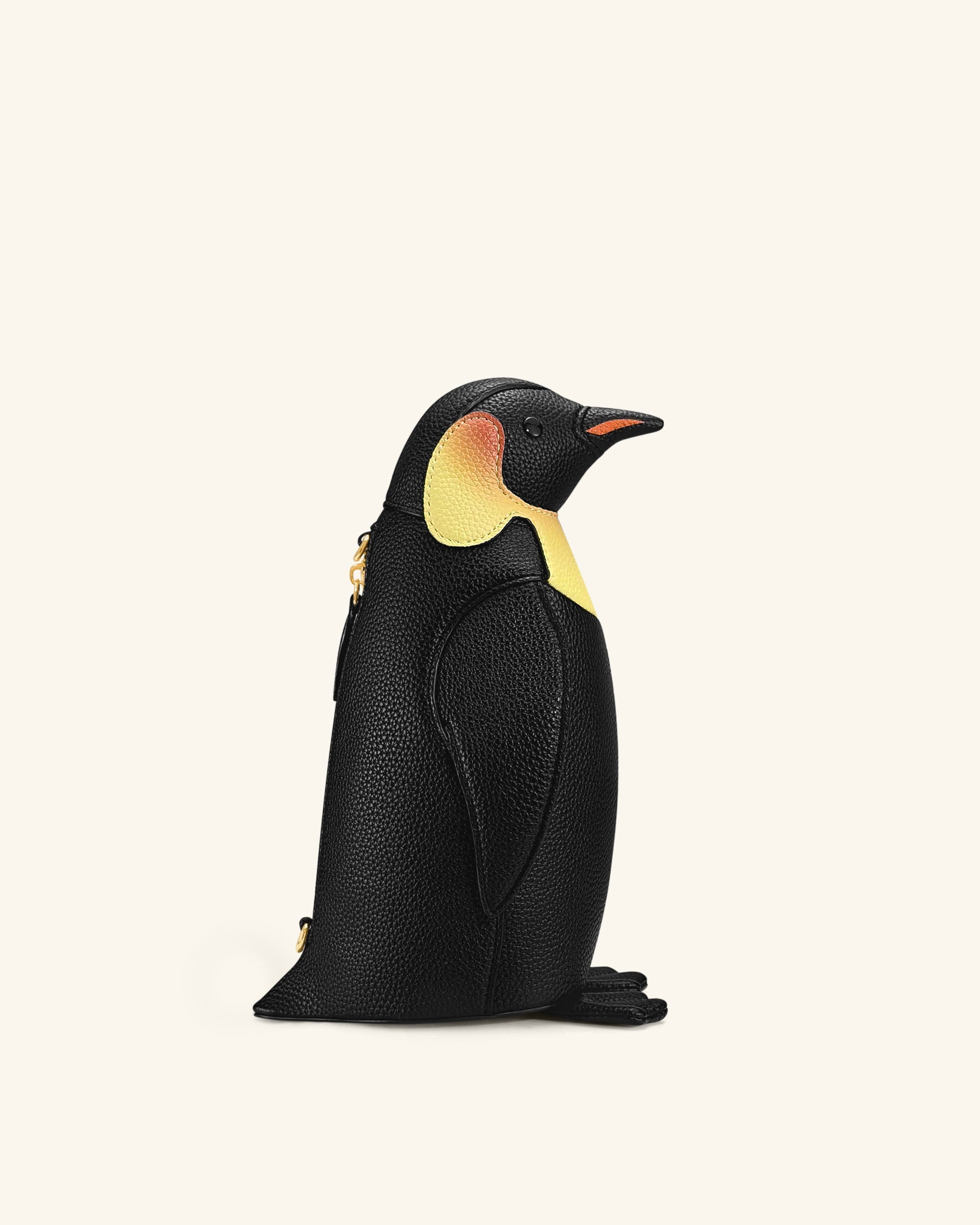 Pia Penguin Crossbody Bag - Black